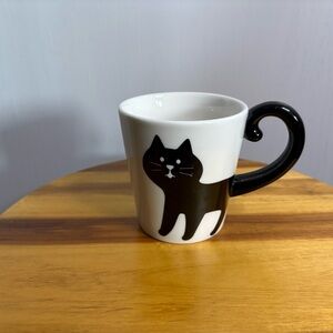 Decole Concombre Cat Mug Porcelain Black Handle Yuka Saji Collectible Cat Design